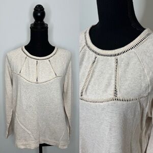 H&M Beige Long Sleeve Women's Sweater (Medium)